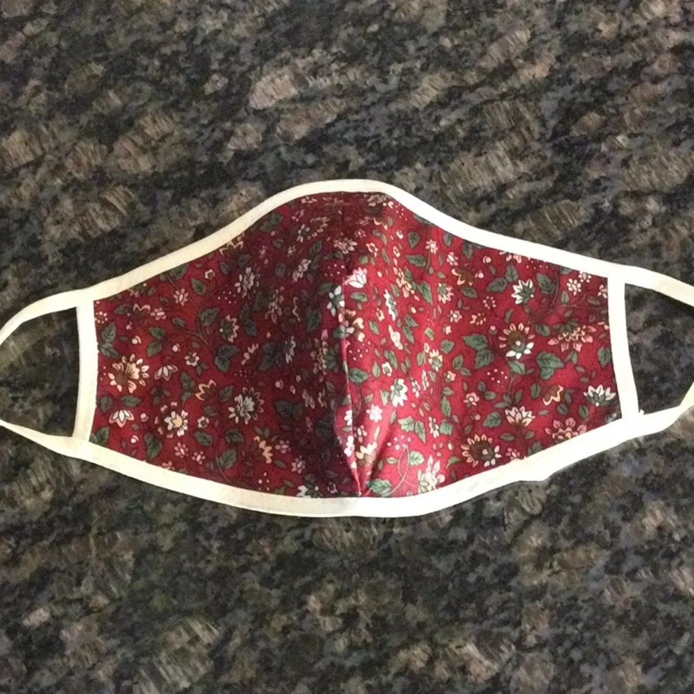 Red Floral Face Mask